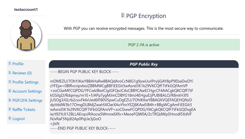2FA activated