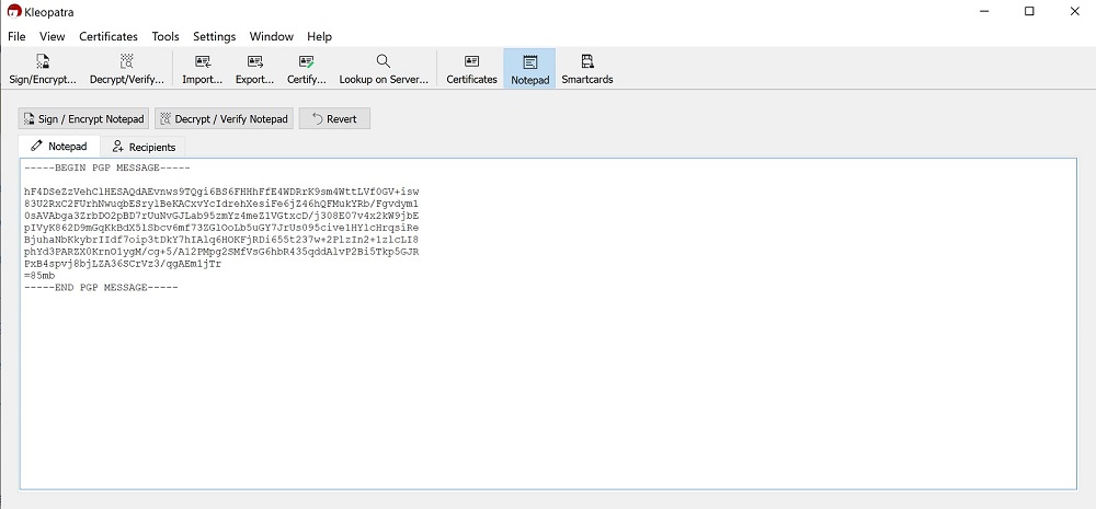 Decrypt message